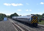 Ex-Metroliner Cab Car # 9640 brings up the rear of Train # 463 after departing the stop